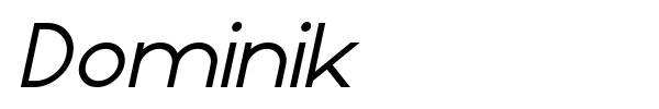 Dominik font preview
